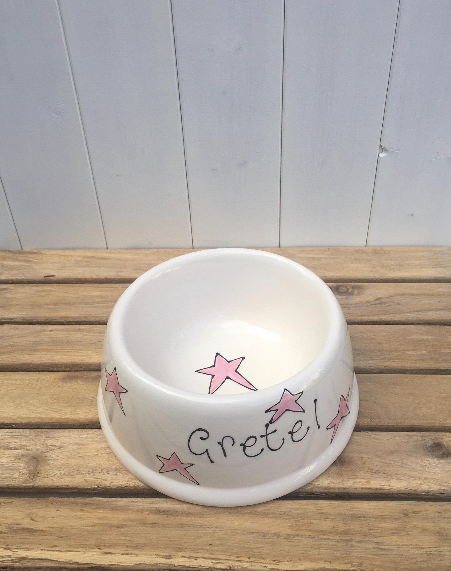 Personalised Hand painted Ceramic Dog Bowl