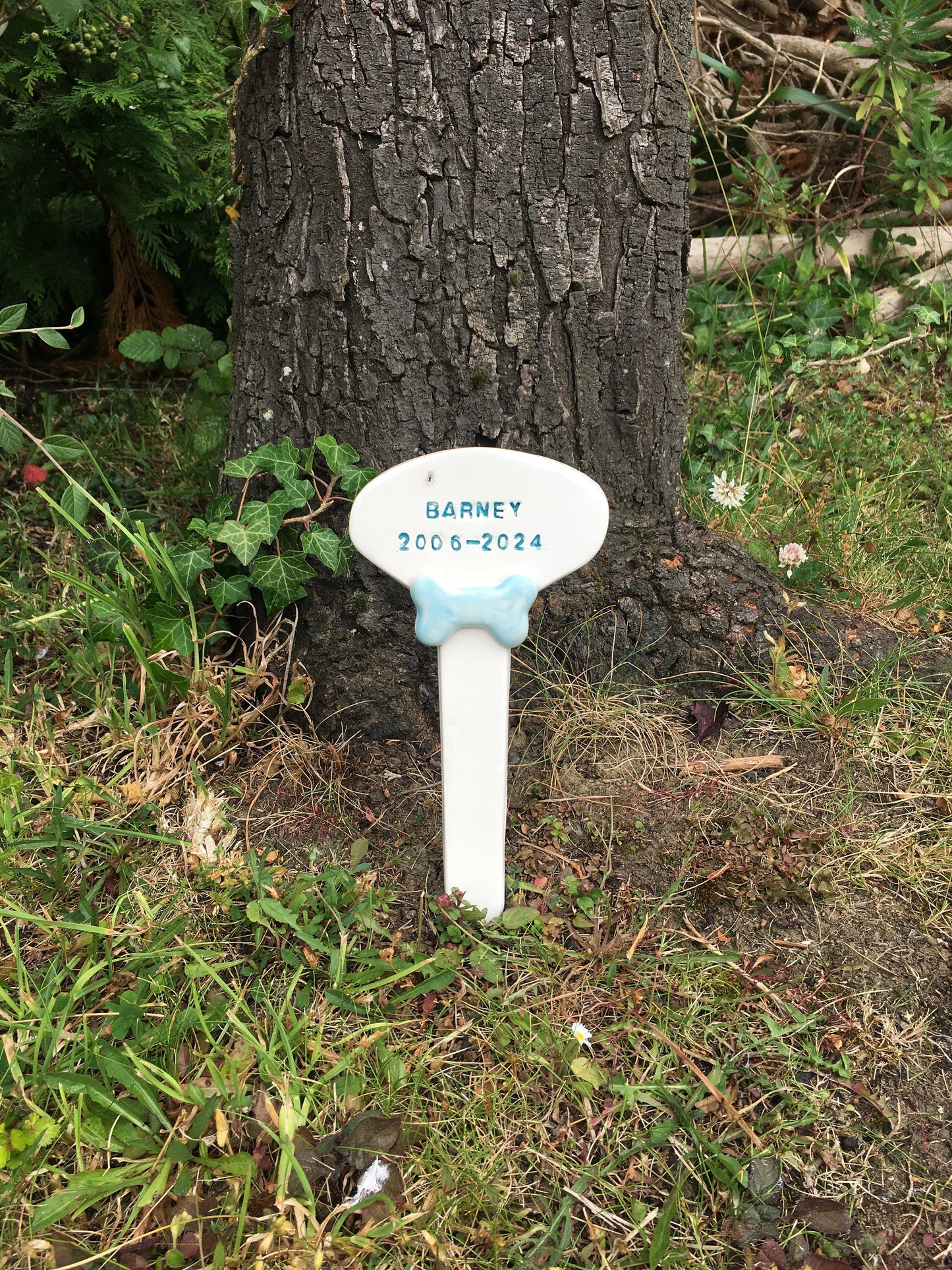 Handmade Ceramic Memorial Grave Marker