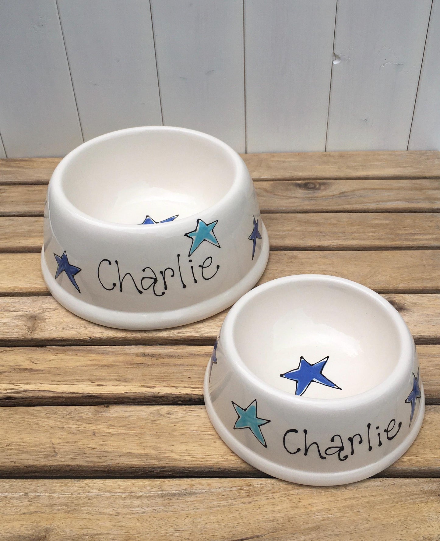 Personalised Hand painted Ceramic Dog Bowl