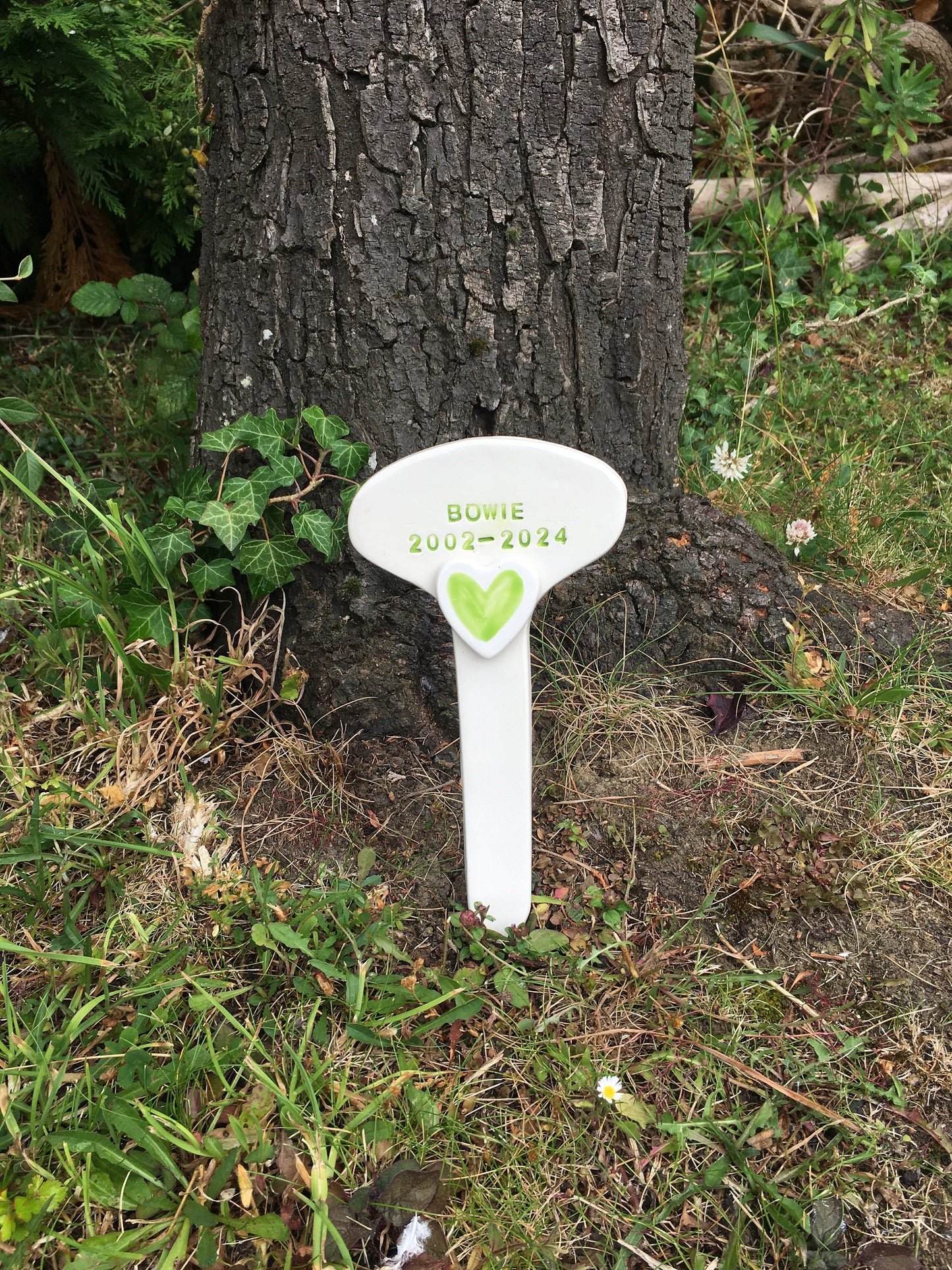 Handmade Ceramic Memorial Grave Marker