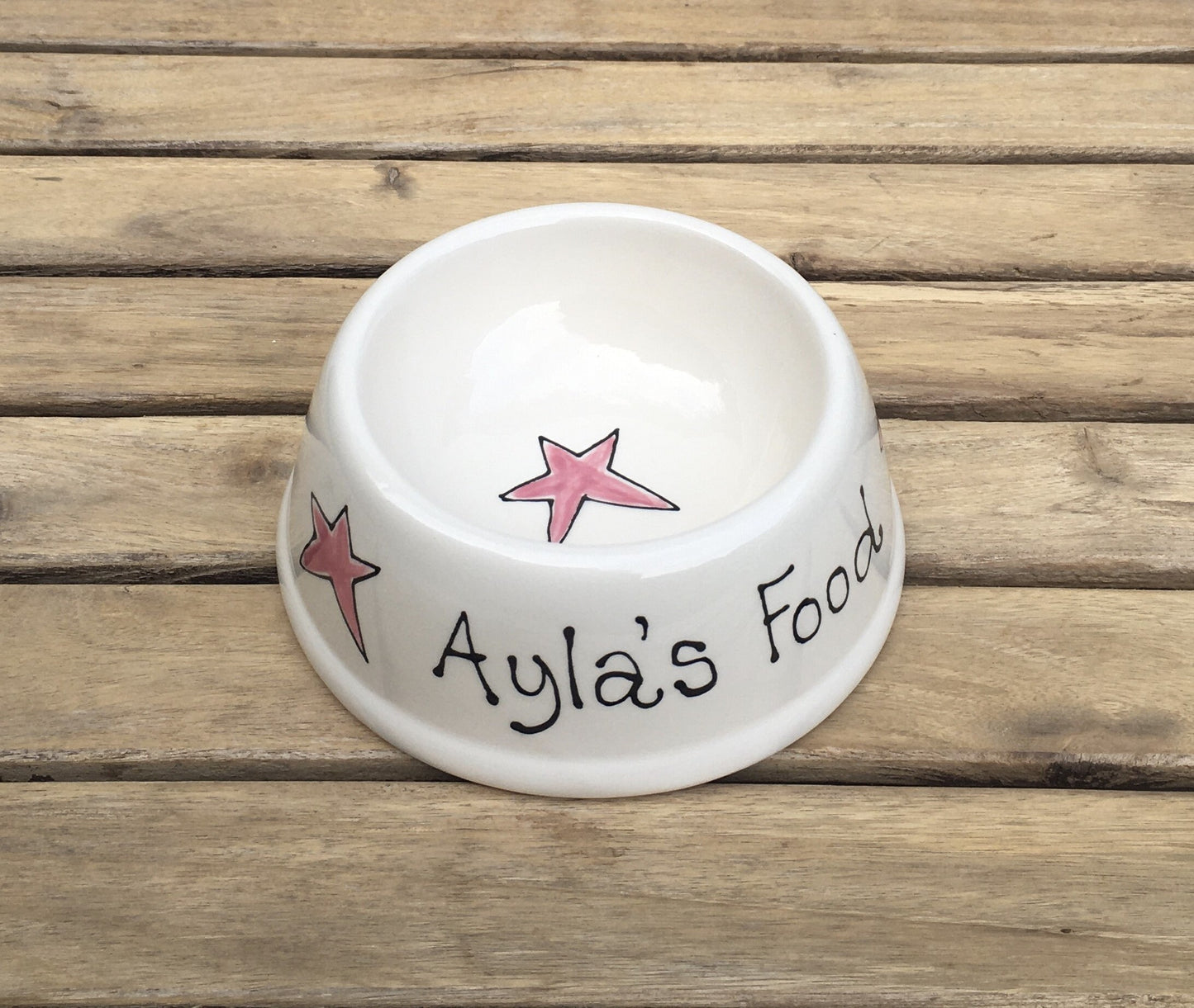 Personalised Hand painted Ceramic Dog Bowl