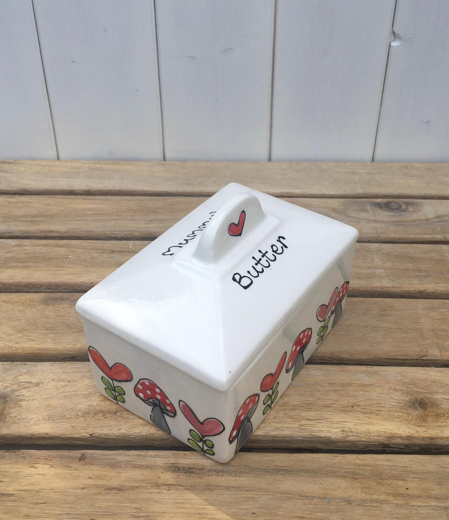 Personalised Ceramic Butter Dish