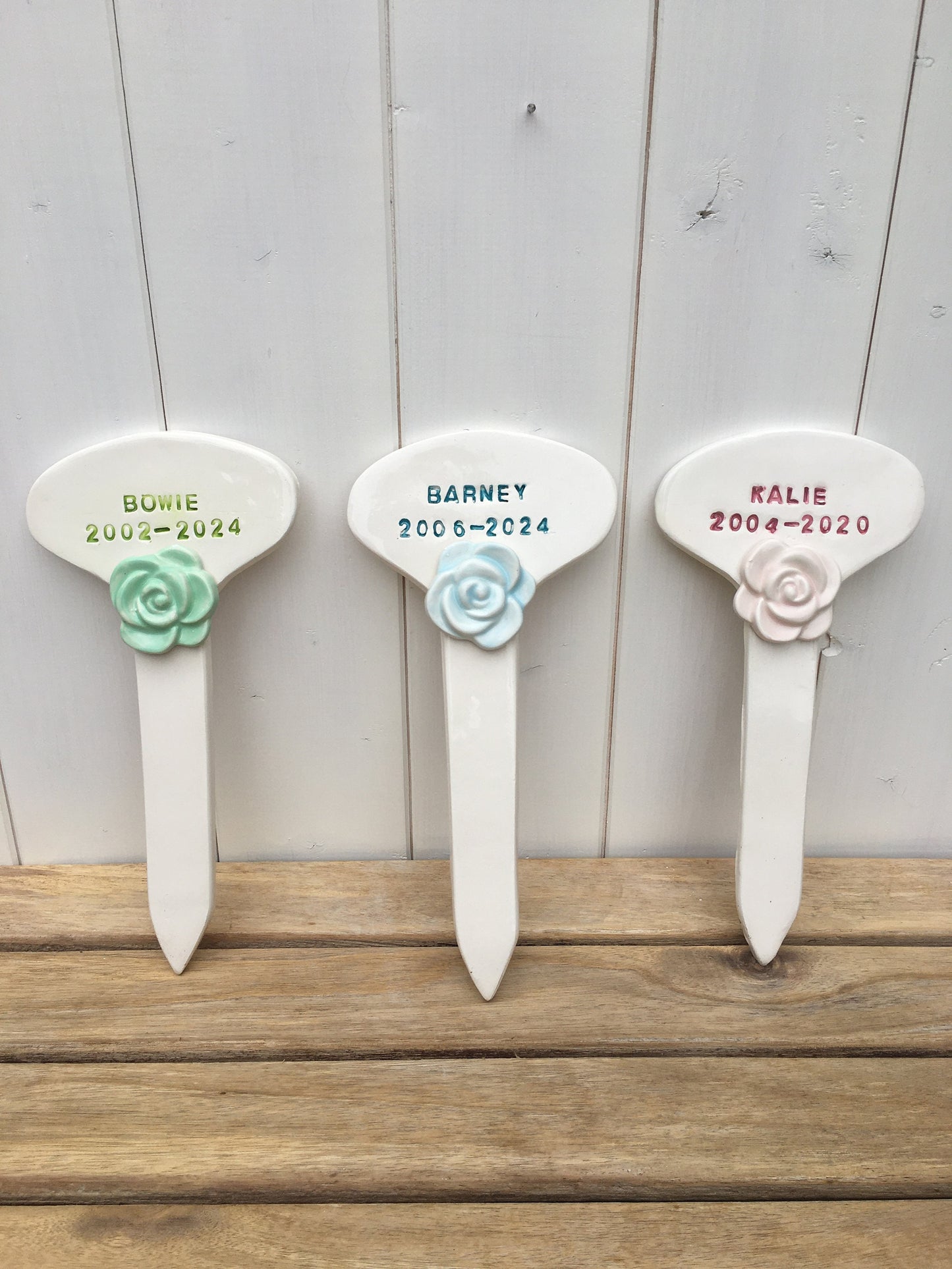Handmade Ceramic Memorial Grave Marker