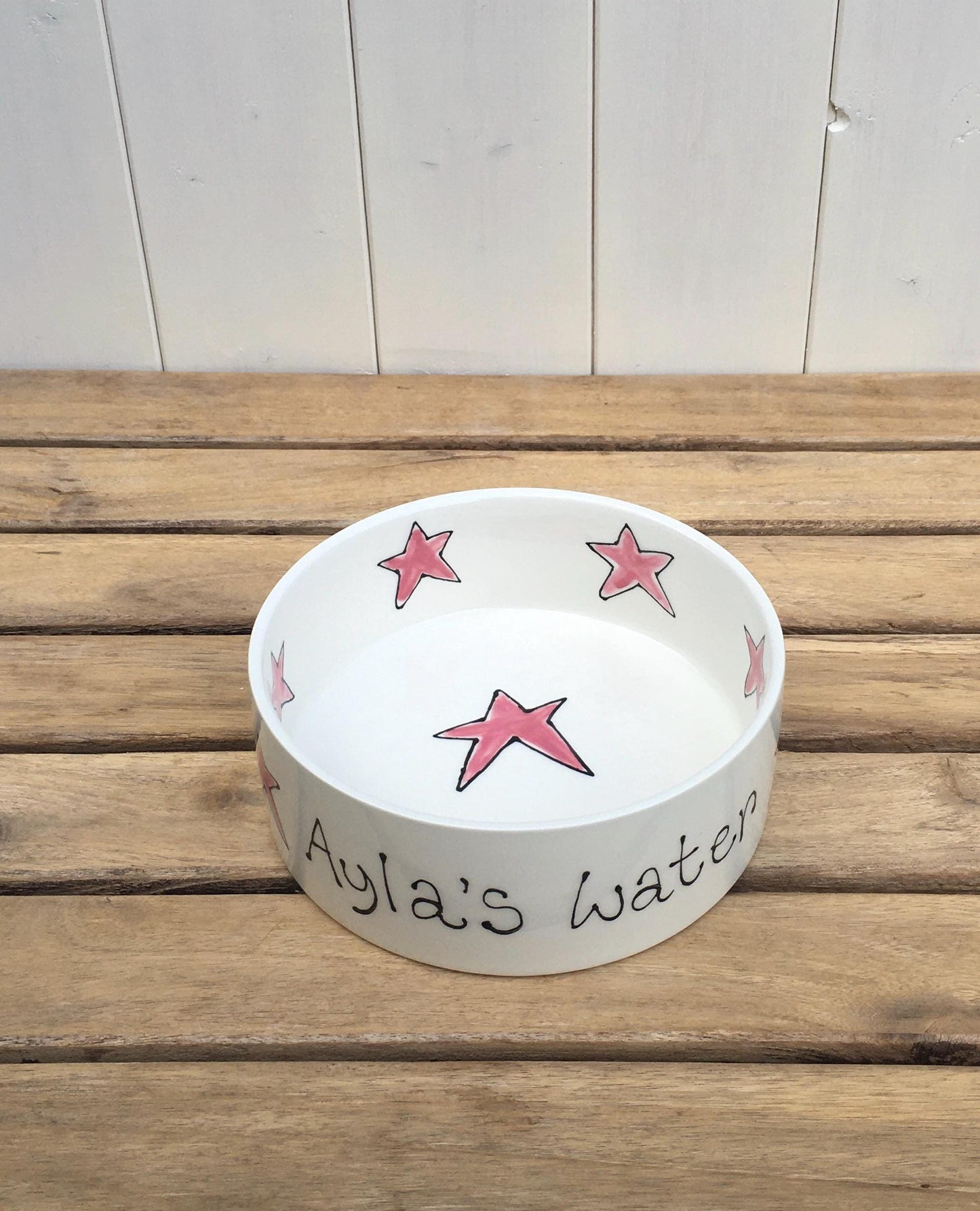 Personalised Hand painted Ceramic Dog Bowl