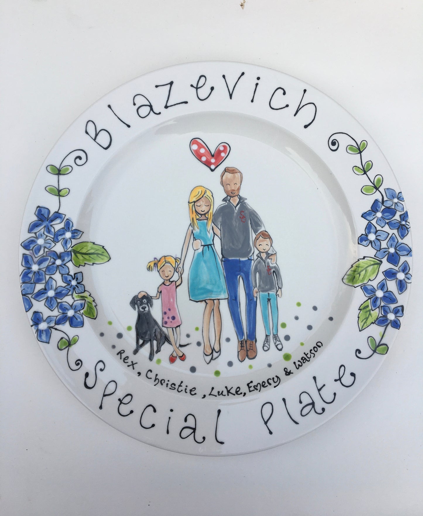 Personalised Wedding or Anniversary Plate , Gift for 8th and 9th Wedding Anniversary