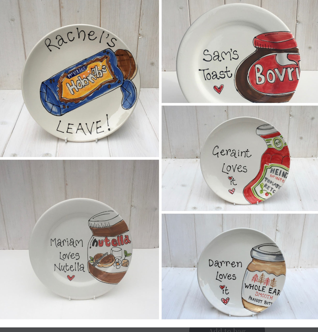 Iconic Spread Personalised Plate