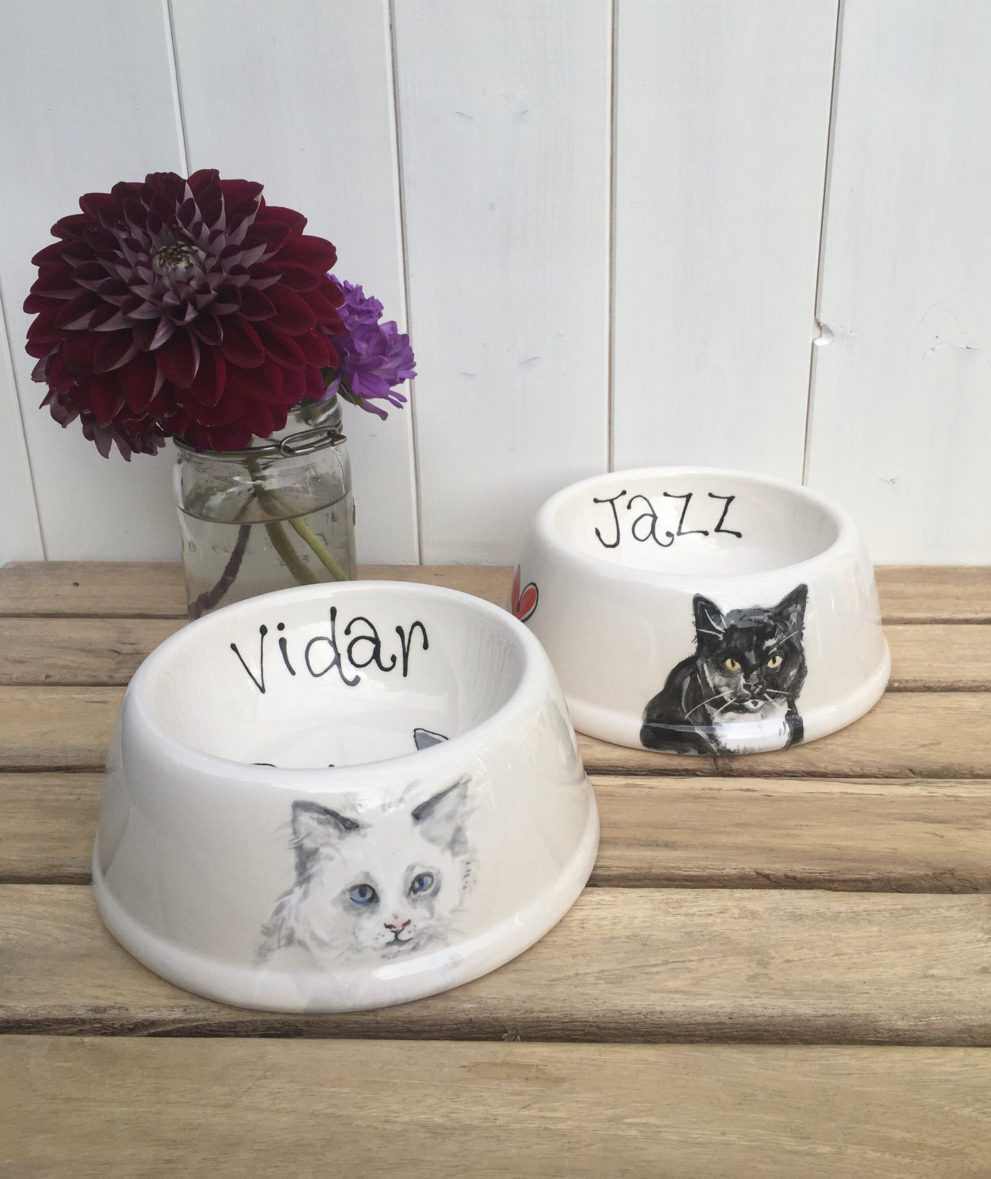 Personalised Cat Bowl with Portrait
