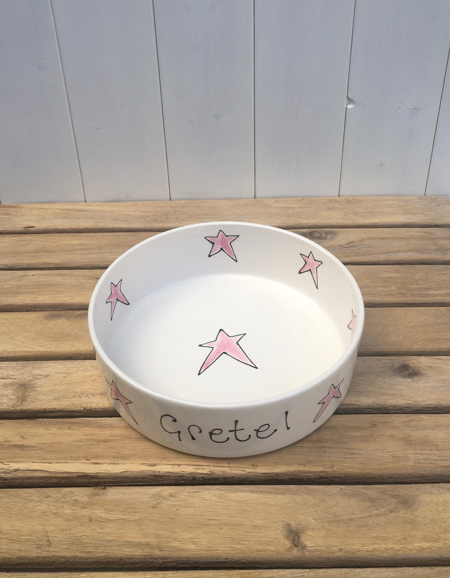 Personalised Hand painted Ceramic Dog Bowl