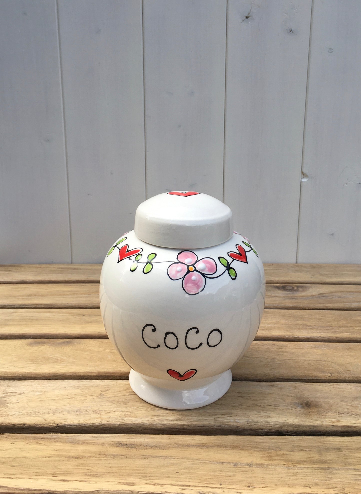 Pet Memorial Urn with Forget me Nots