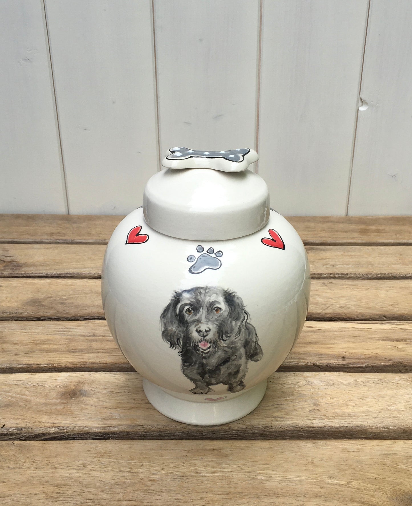Pet Memorial Urn with Portrait