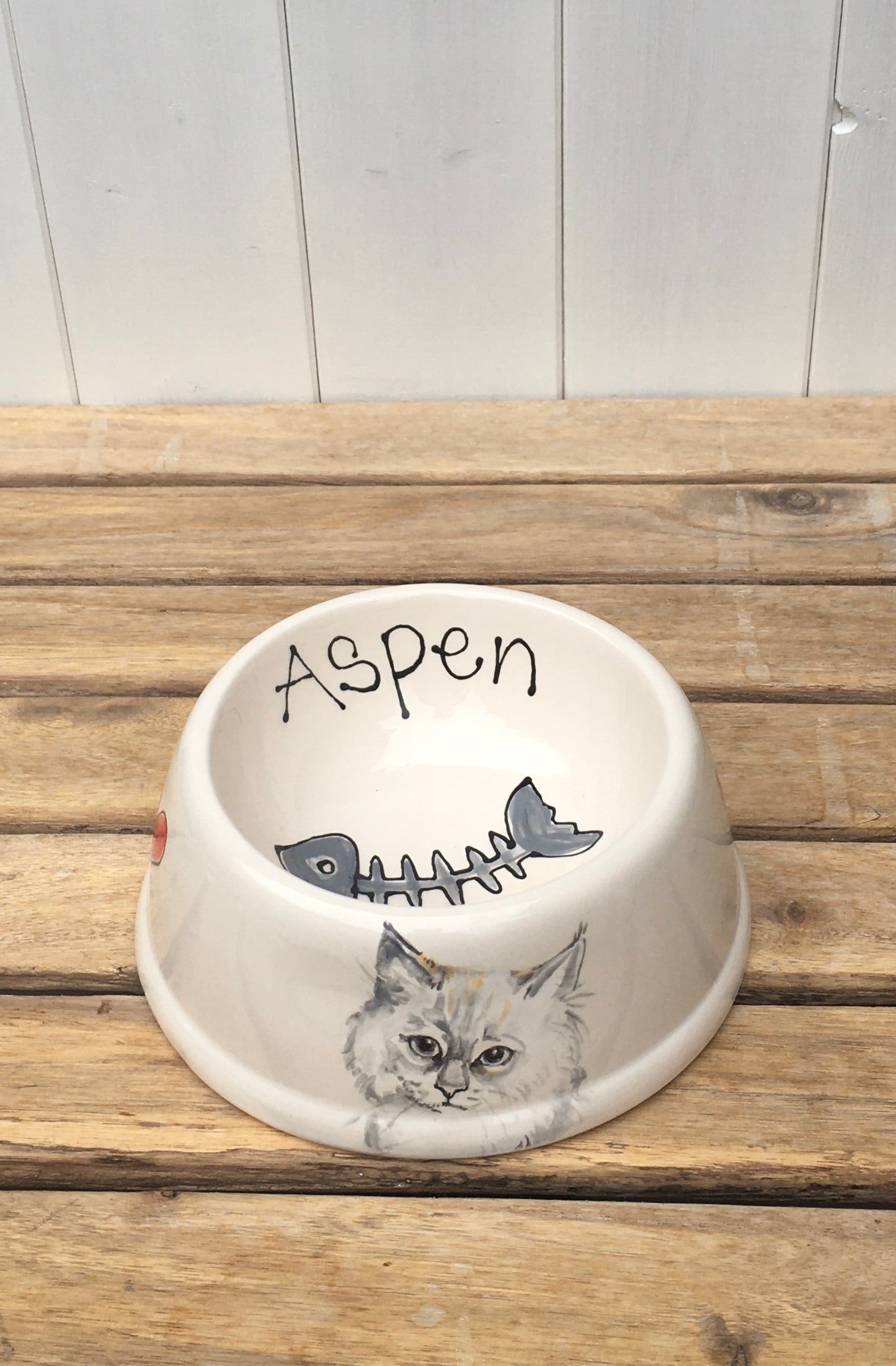Personalised Cat Bowl with Portrait