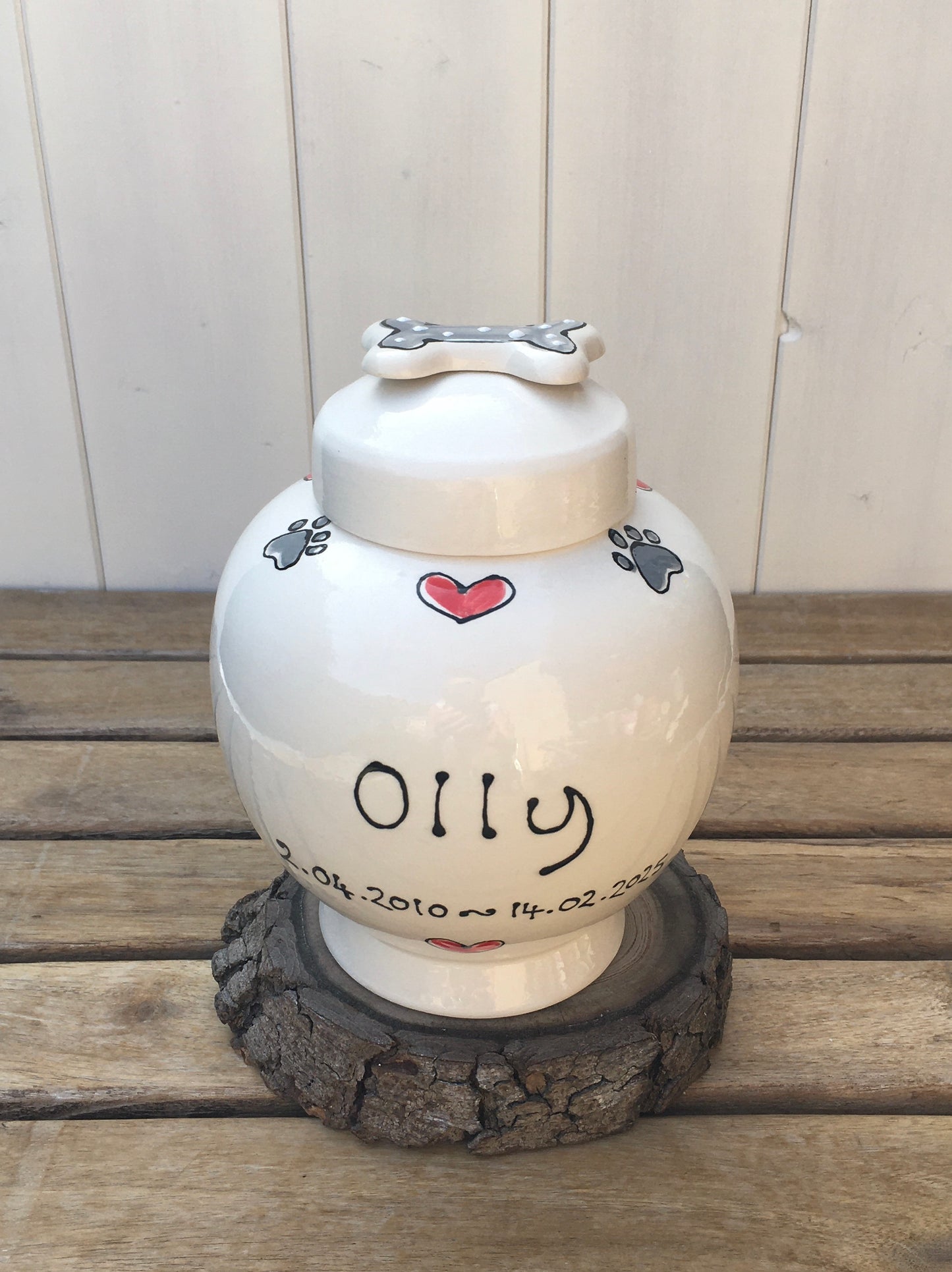 Pet Memorial Urn with Portrait