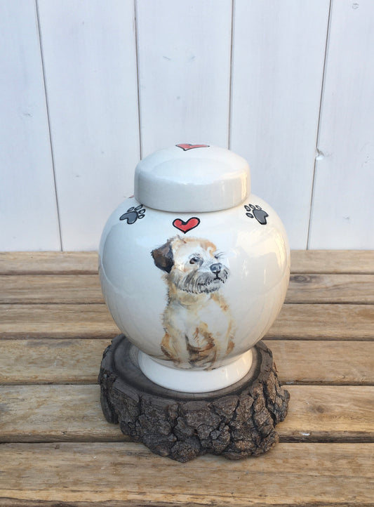 Pet Memorial Urn with Portrait