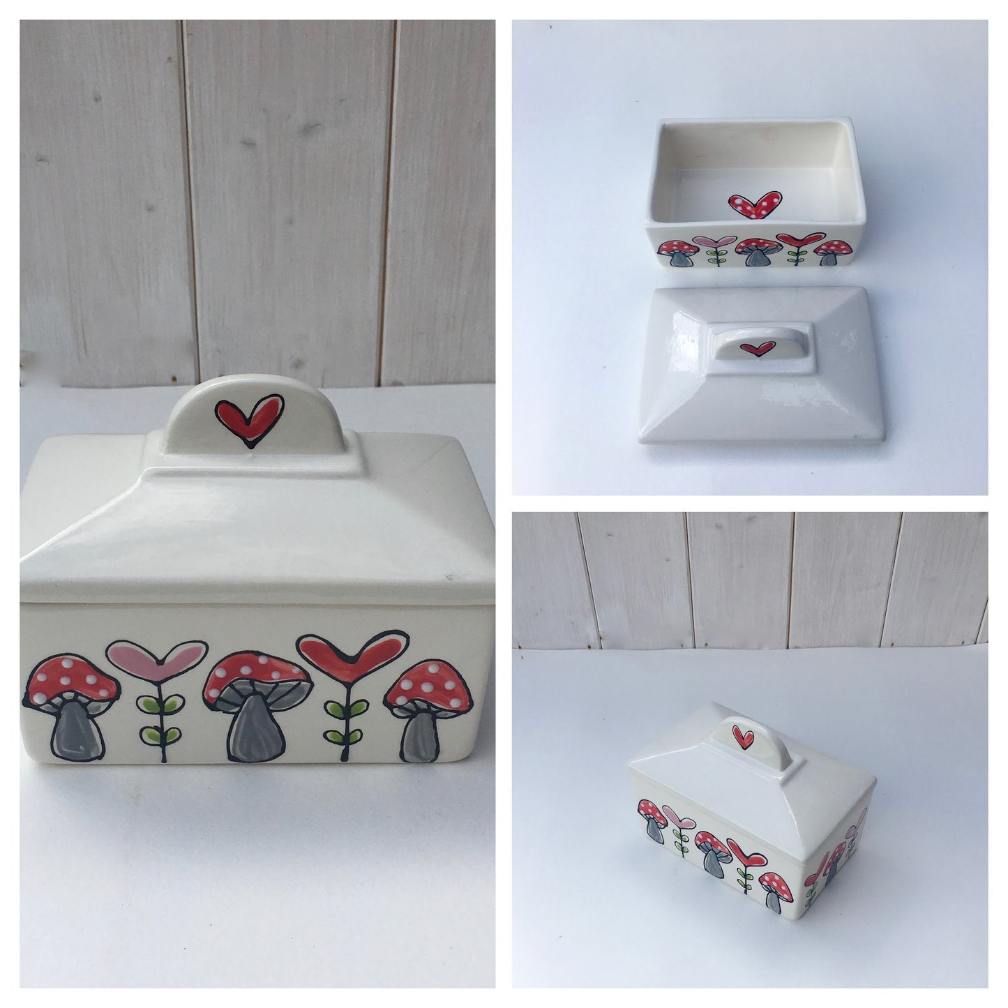 Personalised Ceramic Butter Dish