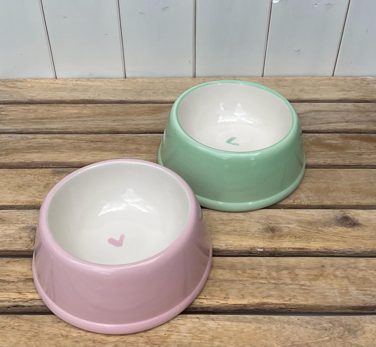 Handmade Ceramic Pet Bowls in Sorbet Pastel Shades