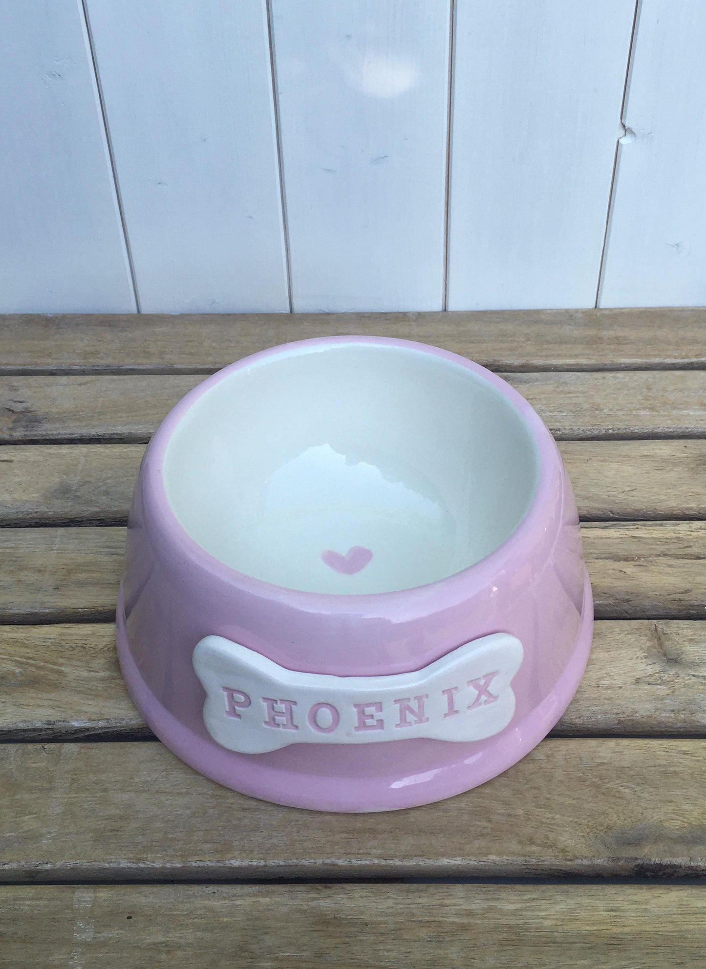 Handmade Personalised Pet Bowls in Sorbet Colours