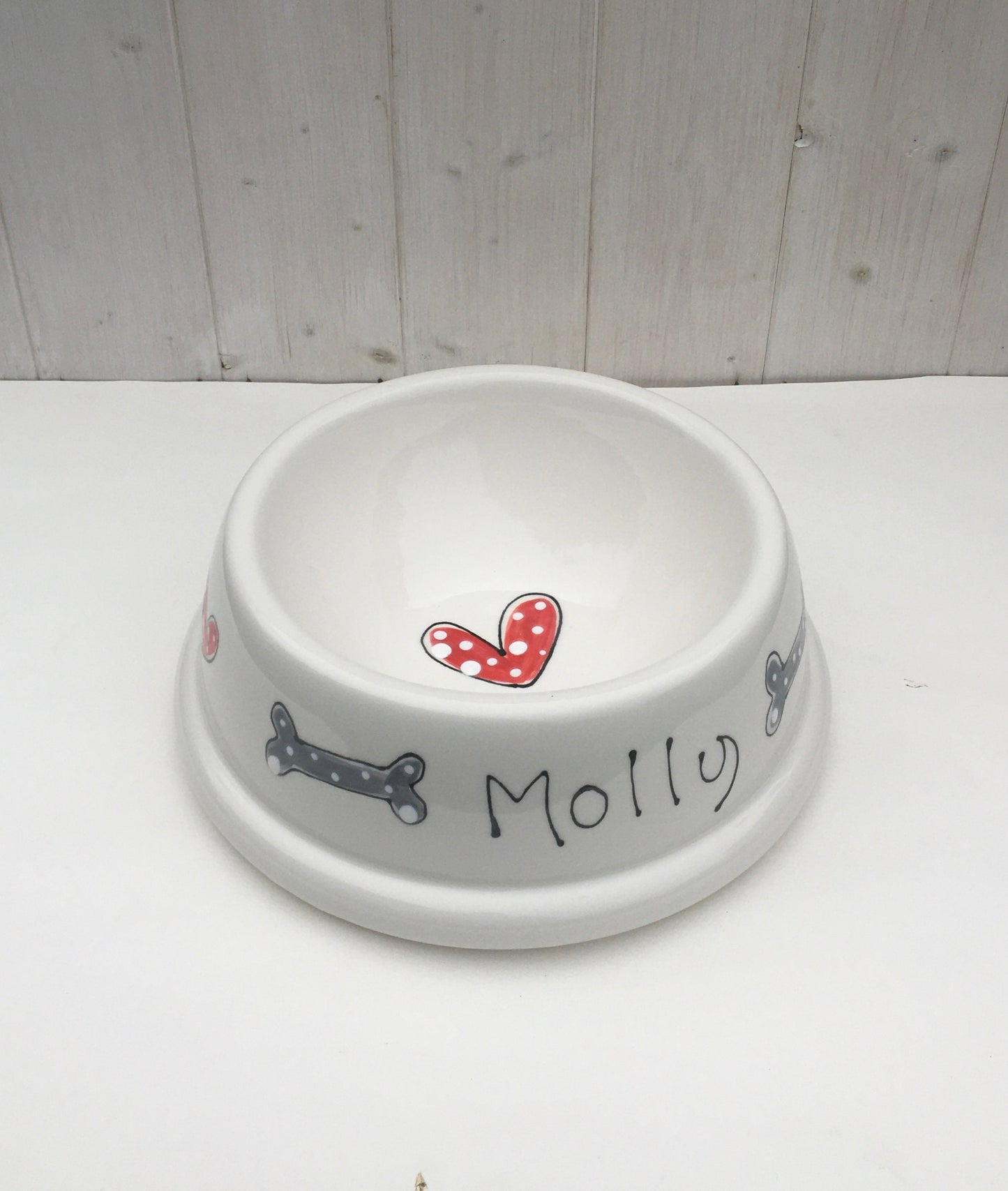 Personalised Hand painted Ceramic Dog Bowl