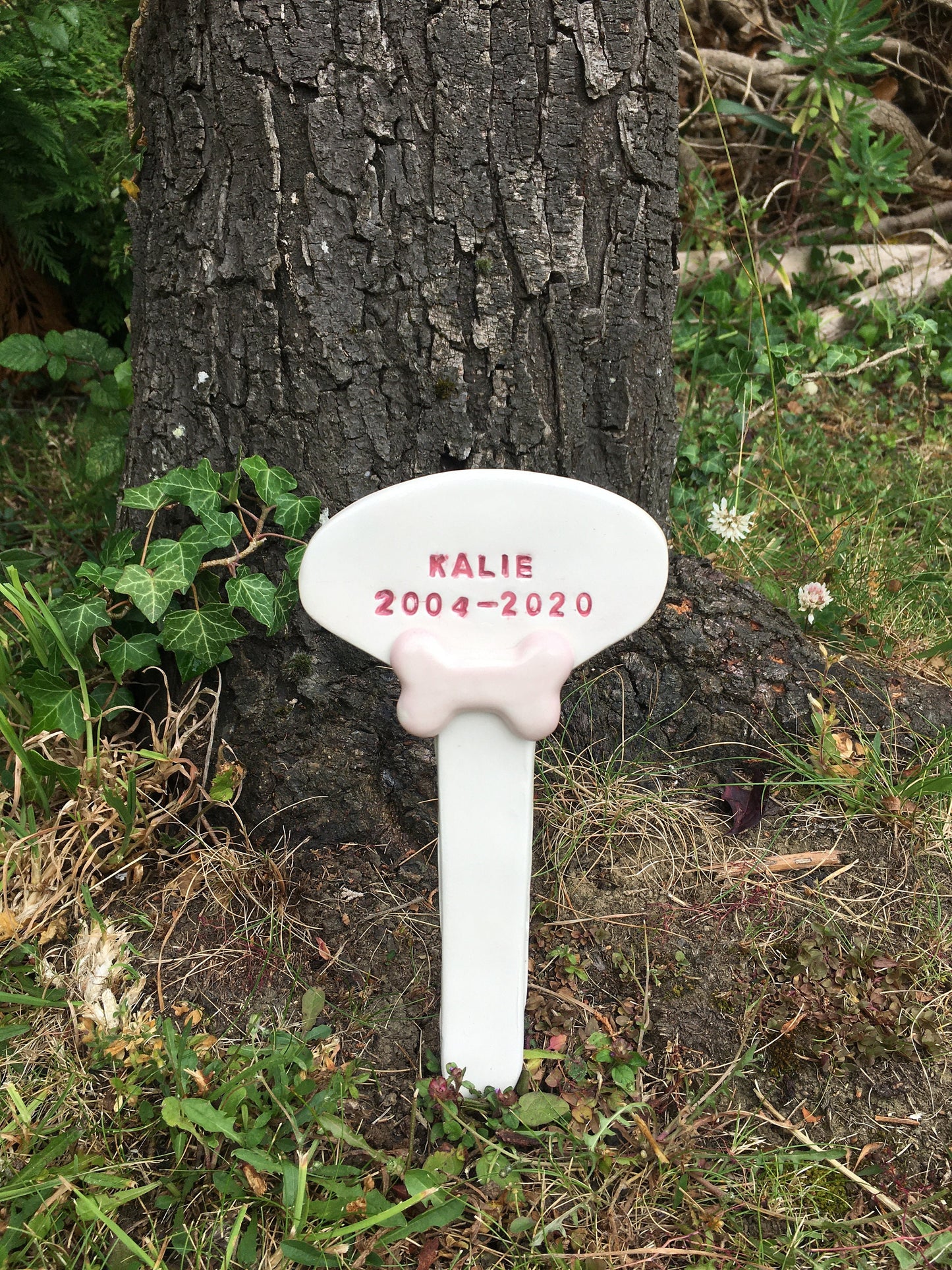 Handmade Ceramic Memorial Grave Marker