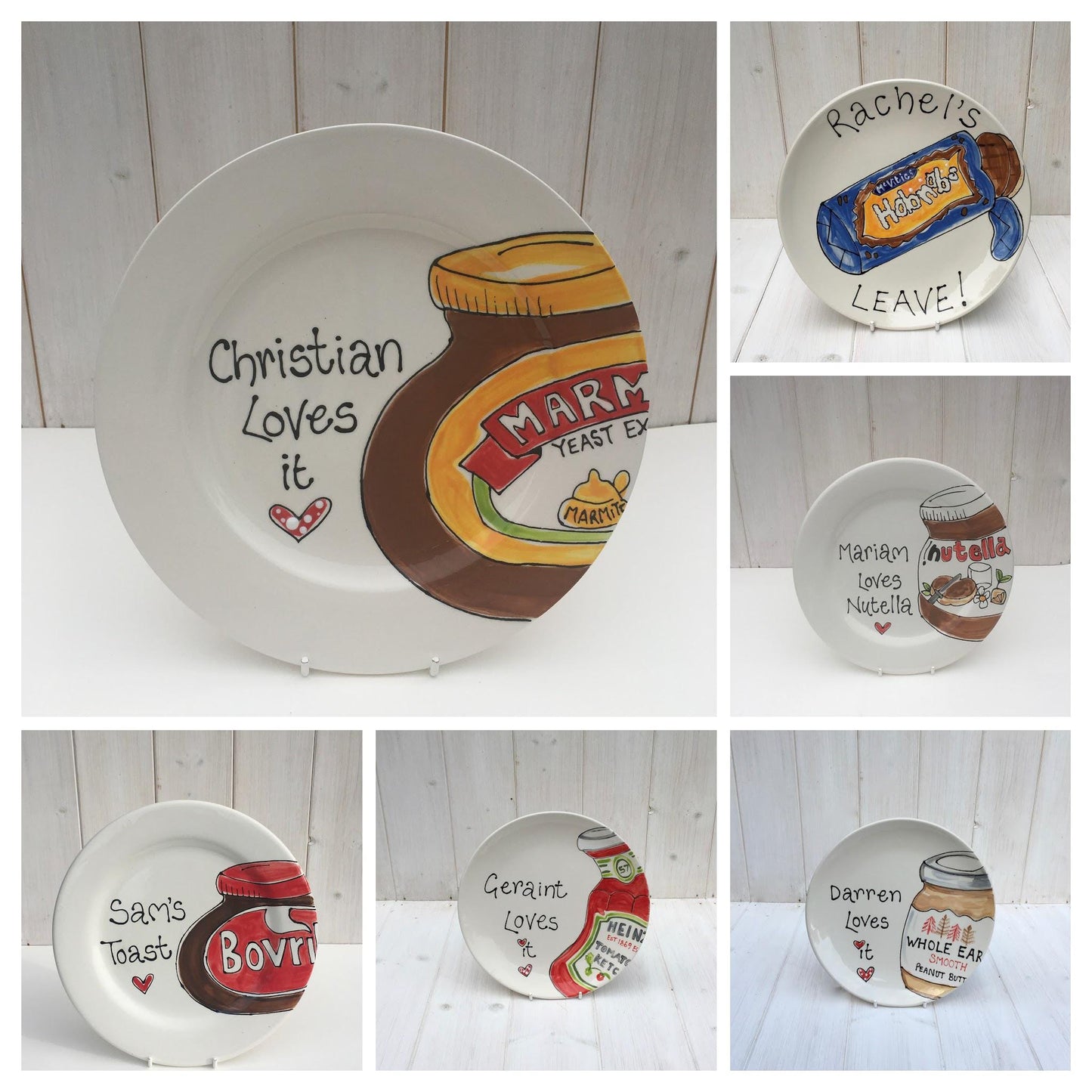 Iconic Spread Personalised Plate